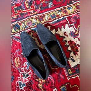 THE ROW suede loafers, size 9